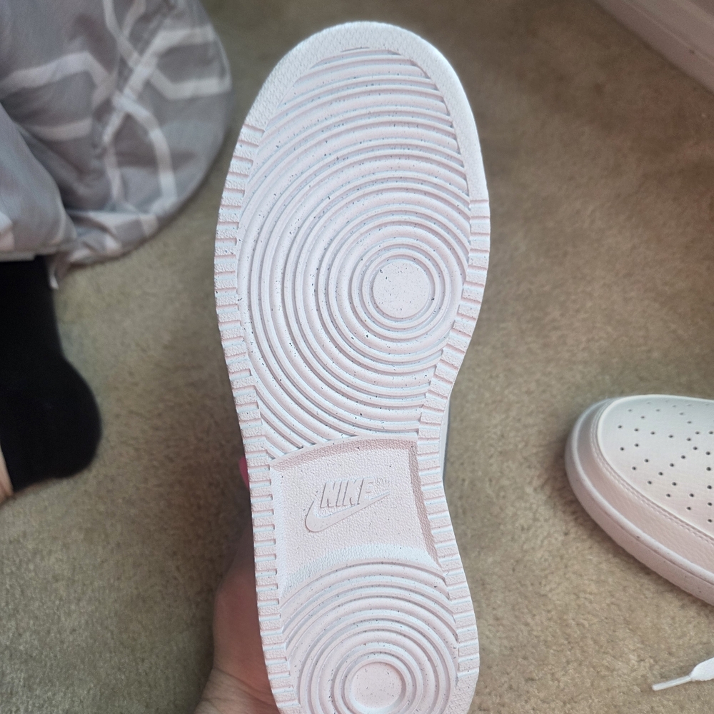Size 9 M/10W- Nike Court Vision Next Nature Low White/White/Light Smoke Grey - Picture 6 of 7